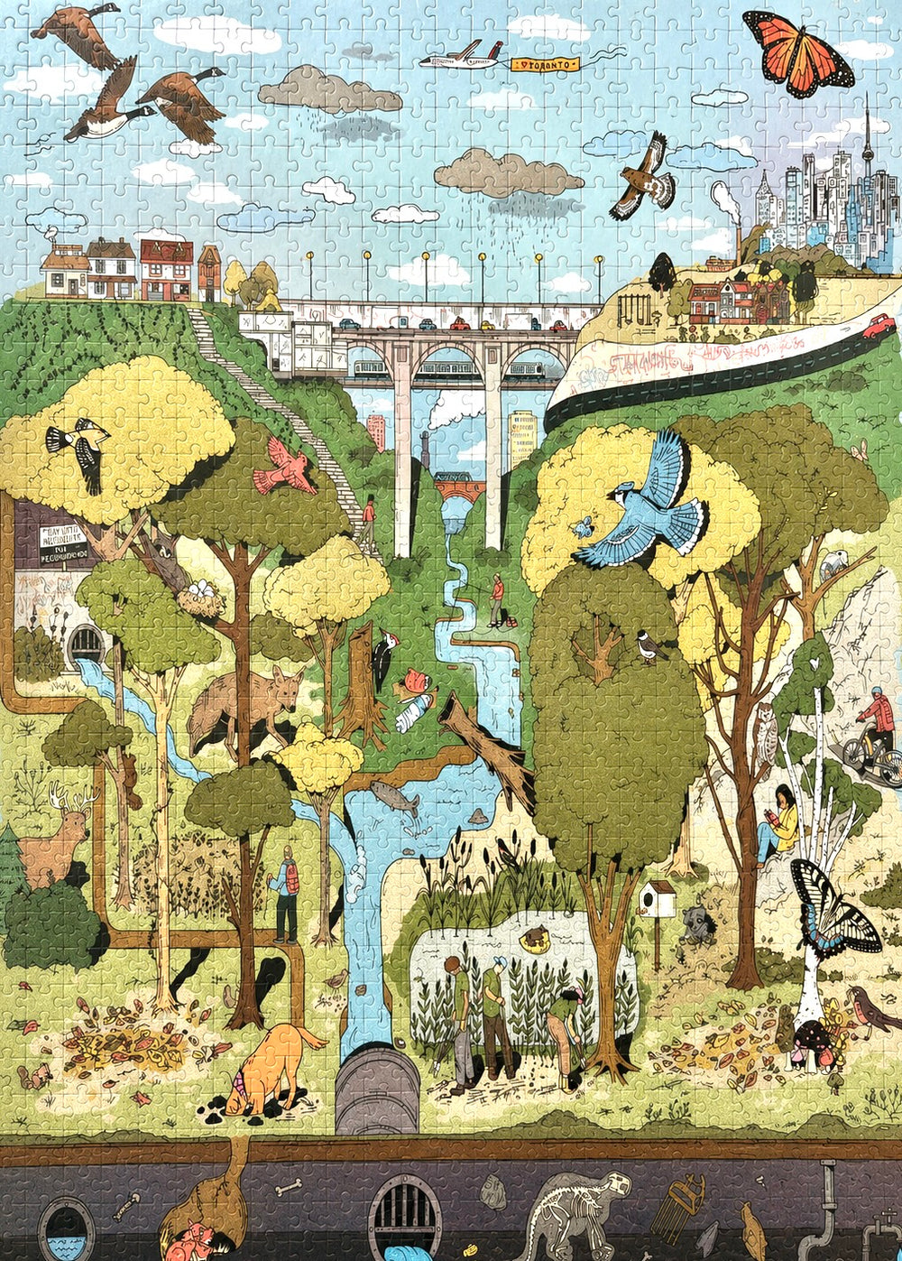 The Ravine | 1000-piece Puzzle for Adults | Artwork by Kathleen Fu