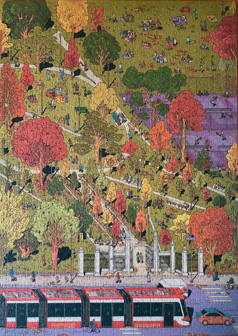 Trinity Bellwoods - Fall Edition | 1,000-Piece Puzzle | Artwork by Kathleen Fu
