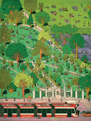 Trinity Bellwoods | 1000-piece Puzzle for Adults | Artwork by Kathleen Fu
