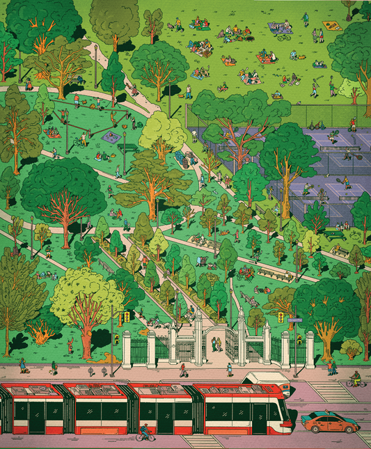 Trinity Bellwoods | 1000-piece Puzzle for Adults | Artwork by Kathleen Fu