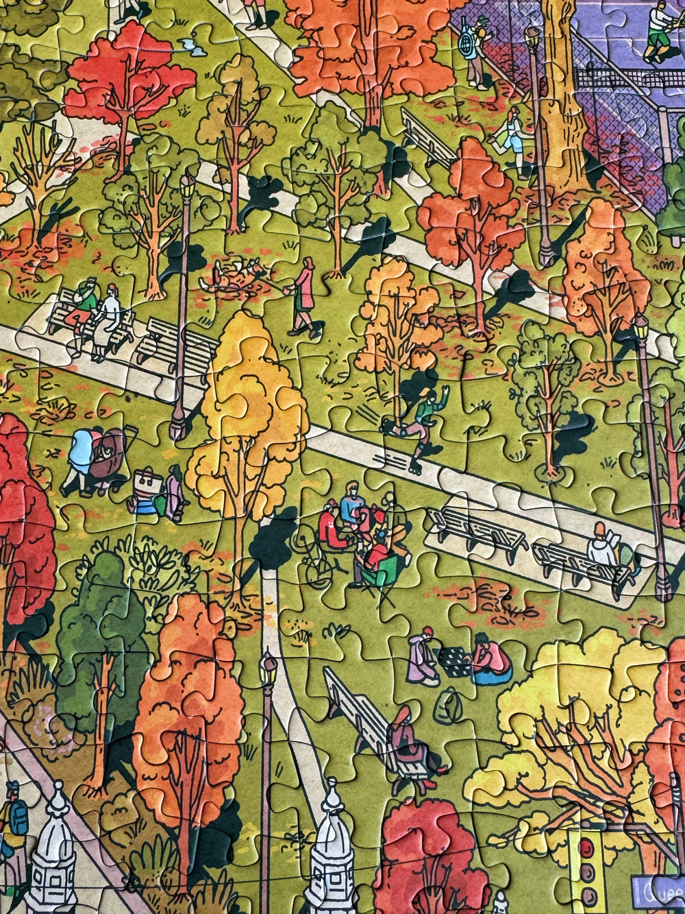 Trinity Bellwoods - Fall Edition | 1,000-Piece Puzzle | Artwork by Kathleen Fu