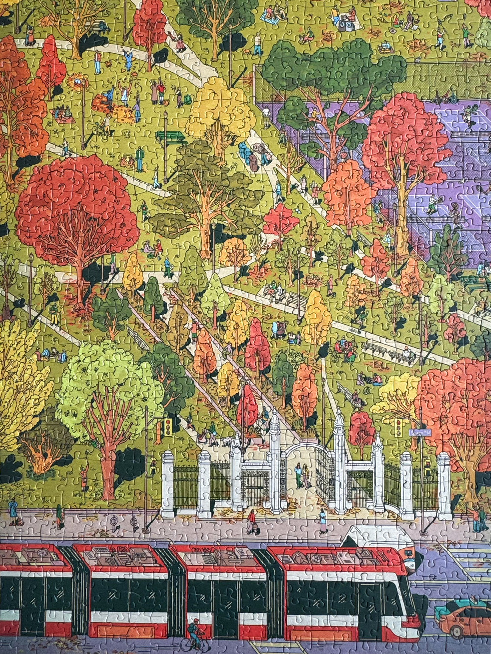 Trinity Bellwoods - Fall Edition | 1,000-Piece Puzzle | Artwork by Kathleen Fu