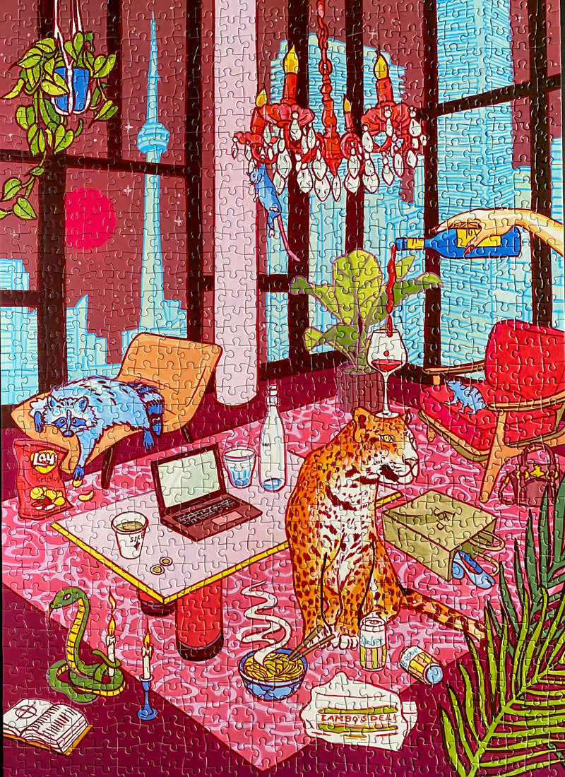 Just a girl in Toronto | 1000-piece Puzzle for Adults | Artwork by Jules Monson