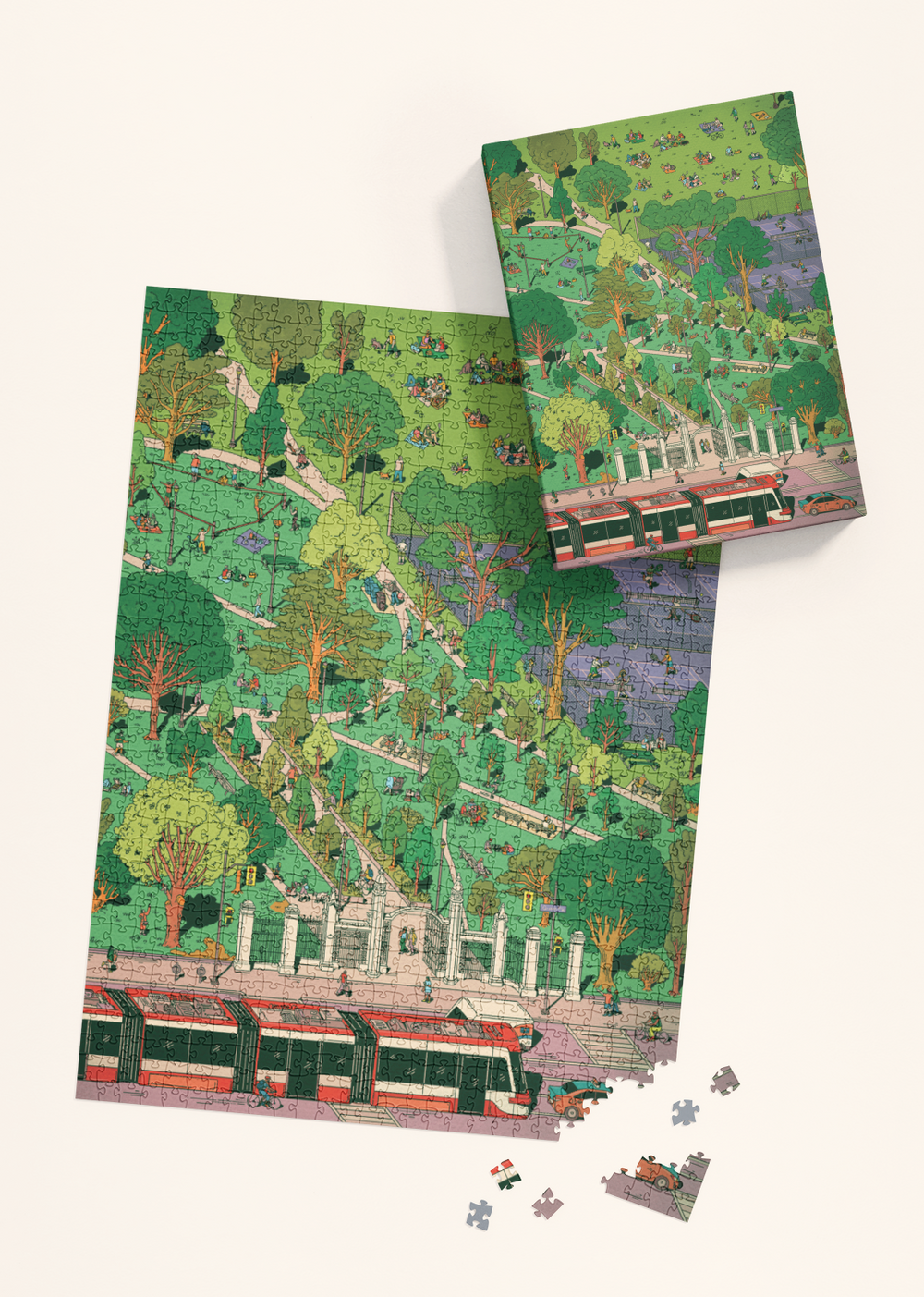 Trinity Bellwoods | 1000-piece Puzzle for Adults | Artwork by Kathleen Fu