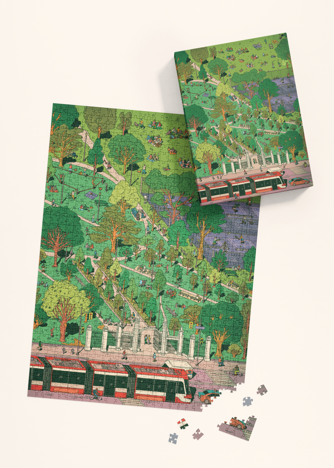 Trinity Bellwoods | 1000-piece Puzzle for Adults | Artwork by Kathleen Fu