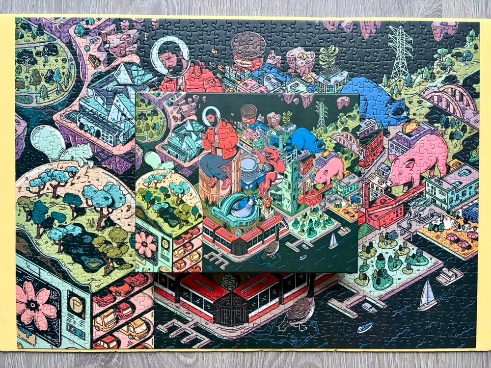 Space Jam Toronto | 1000-piece Puzzle for Adults | Artwork by Kathleen Fu